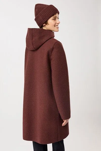 LangerChen LangerChen Parka tailliert aus Walk mit Membran, Burgundy (rot), – Produktbild 2 von 4