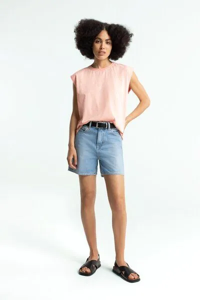 Kings Of Indigo Kings Of Indigo T-Shirt ARICIA Peachy Keen Washed, Rosa/pink, – Produktbild 3 von 4