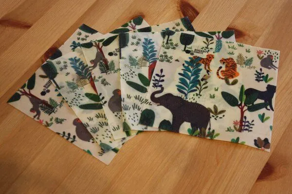 Diversity Honeys Diversity Honeys Wildes Wachs Mini-Tuch 5er Set, Dschungelbuch bunt, – Produktbild 3 von 3