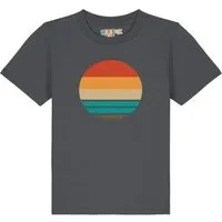 watabout kids watabout.kids T-Shirt Kinder Retro Sunset Ocean, Anthracite, – Produktbild 1 von 1