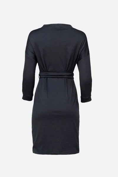 SHIPSHEIP SHIPSHEIP LAILA - Damen Kleid aus Bio-Woll Mix, Schwarz, – Produktbild 3 von 4