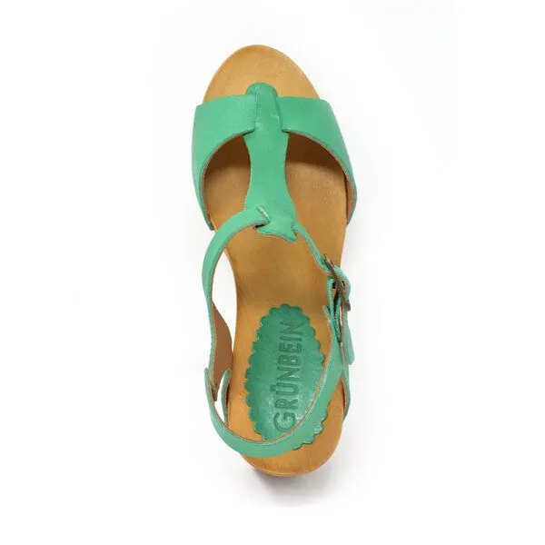 Grünbein Shoes Grünbein Shoes Holzclog-Sandalette Amy, Grün, – Produktbild 3 von 3