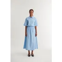Basic Apparel Basic Apparel Langer Rock SILJE aus Bio-Baumwolle, Hellblau-frozen-fjord, – Produktbild 1 von 1