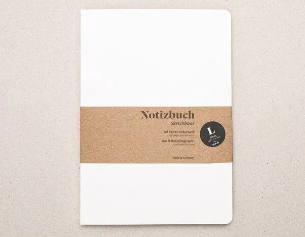 tyyp tyyp Notizbuch A5 Softcover – Recyclingpapier – blanko – perforiert – Produktbild 1 von 4