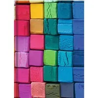 Notizbuch "Bunte Kreide" DIN A5 kariert, 72 Blatt – Produktbild 1 von 1
