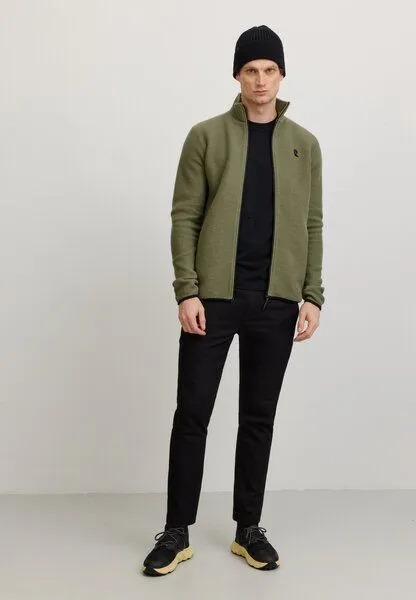 recolution recolution Sweatjacke BUXUS, Dark khaki, – Produktbild 3 von 3