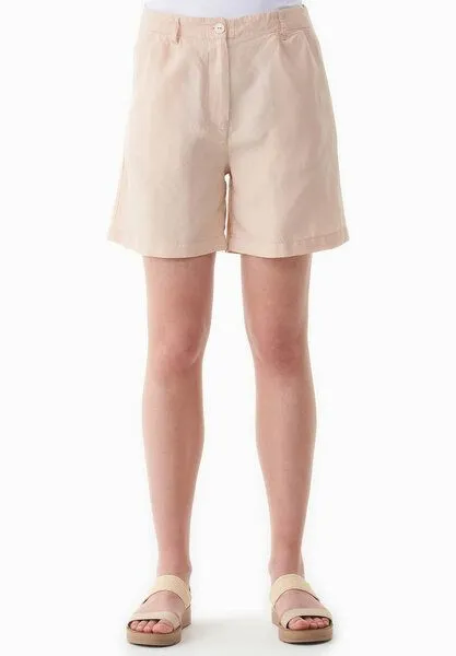 ORGANICATION ORGANICATION Shorts aus TENCEL Lyocell und Leinen, Beige(soft beige), – Produktbild 2 von 4