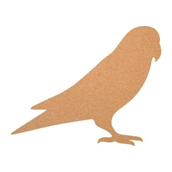Kork-Deko Kork-Deko Vogel /Papagei als Pinnwand aus Kork XXL ca. 80x50 cm – Produktbild 1 von 2