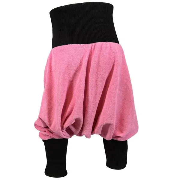 liebewicht liebewicht Bio Yogahose Pumphose aus rosa Frottee mit Bündchen nach Wahl, Rose, – Produktbild 7 von 8