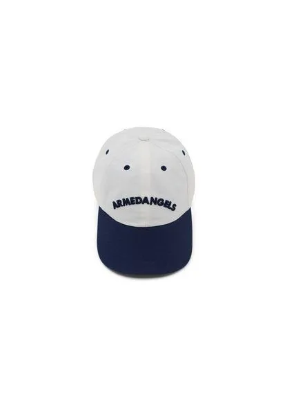 ARMEDANGELS ARMEDANGELS YENAAS COLORBLOCK Unisex Cap aus Bio-Baumwolle, Oatmilk-tinted navy, – Produktbild 4 von 4
