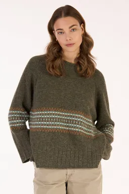 Les Racines Du Ciel Les Racines Du Ciel Alpaka Jacquard Pullover Modell: Jane – Produktbild 1 von 1