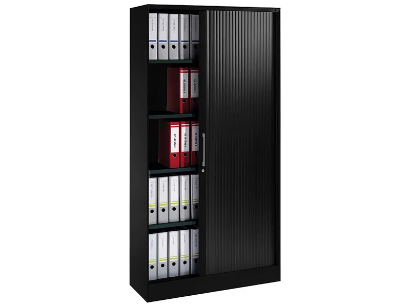 Rollladenschrank "CONTACT", Höhe 198 cm (BxT) 100 x 43,5, Schwarz, – Produktbild 1 von 1