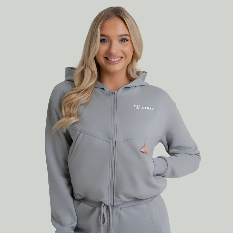 GymBeam OG1 STRIX Hoodie für Frauen ZOA Zip-Up in Smoke L – Produktbild 1 von 1