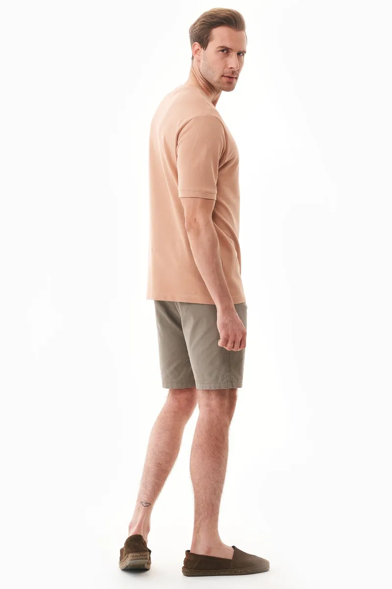 ORGANICATION ORGANICATION Herren vegan Slim-Fit Chino-Shorts Aus Bio-Baumwolle, Grün, – Produktbild 2 von 2
