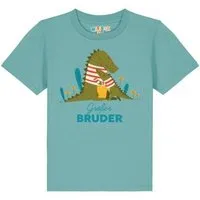 watabout kids watabout.kids T-Shirt Kinder Krokodil Großer Bruder, Teal monstera, – Produktbild 1 von 1