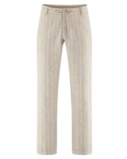 HempAge Hempage Herren vegan Hose Striped Thistle In Beige – Produktbild 1 von 1