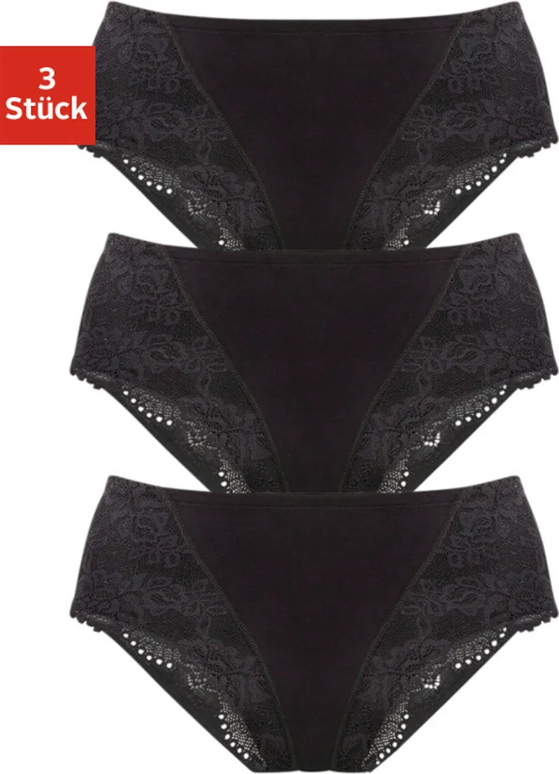 petite fleur by Lascana Formslip schwarz, Schwarz, – Produktbild 1 von 2