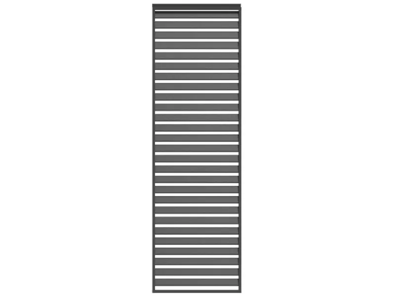 Lamellenwand horizontal 123 cm für Terrassenüberdachung "Cadiz" – Produktbild 1 von 1