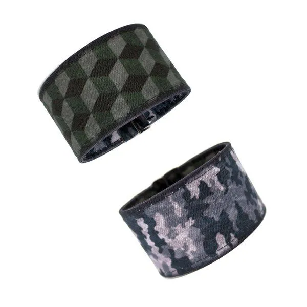 Seegarn Seegarn Wende-Armband 4cm, Würfel (oliv) / camouflage (grau), – Produktbild 1 von 2