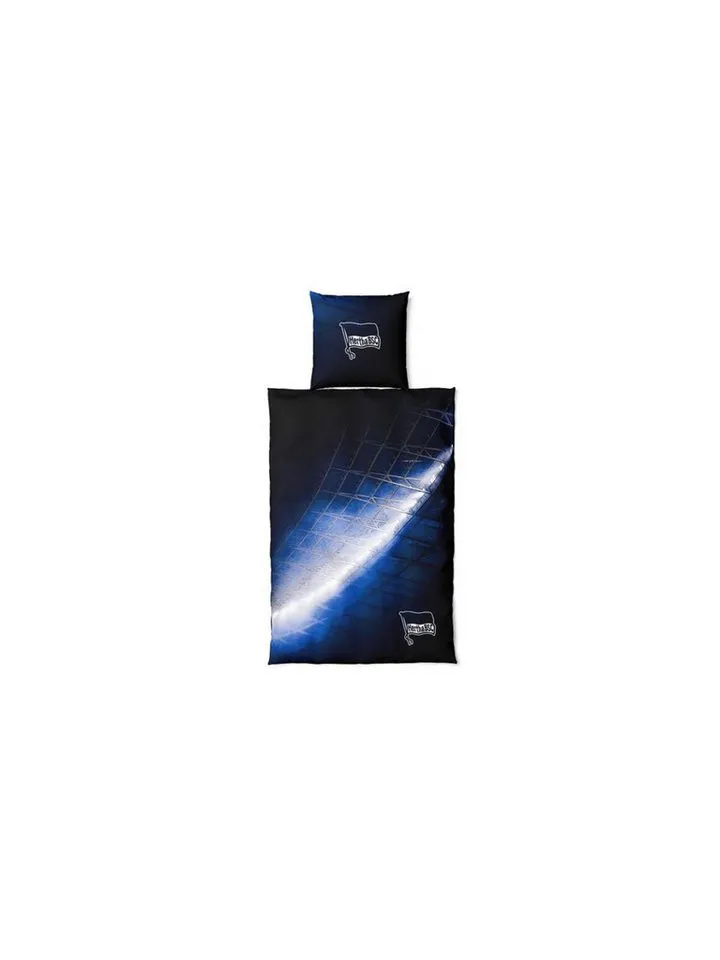 Hertha BSC Berlin Bettwäsche Hertha BSC Fotobettwäsche Flutlicht, Blau, – Produktbild 2 von 2
