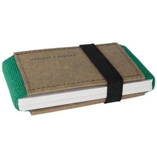 ANDERS & KOMISCH ANDERS & KOMISCH Mini Portemonnaie mit Münzfach MINI CLASSIC - Slim Wallet Braun, Grün, – Produktbild 4 von 4