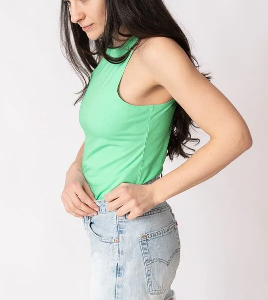Gary Mash GARY MASH Tanktop Grace aus Biobaumwolle, Kräftiges mint (grün), – Produktbild 4 von 4
