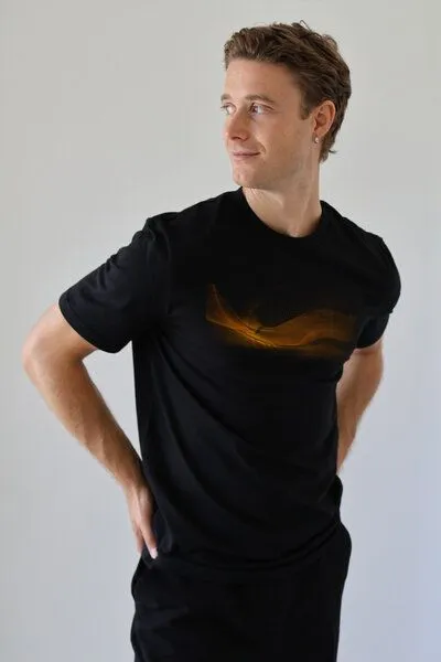 Kultgut Kultgut Artdesign - Biofair Klassik Shirt / Odem, Schwarz, – Produktbild 2 von 4