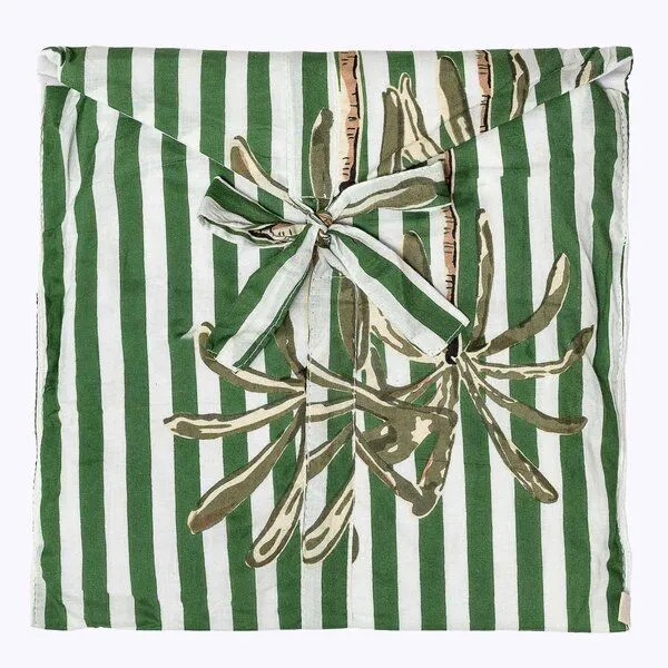 KIKOONI KIKOONI Baumwoll Pyjama "Sleepy K", Palm stripes green, – Produktbild 3 von 3