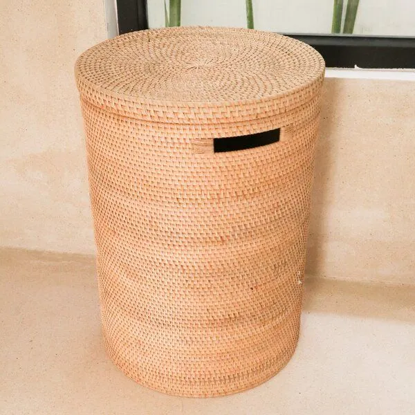 Soeji Soeji Wäschekorb mit Deckel SARI aus Rattan – Produktbild 4 von 4