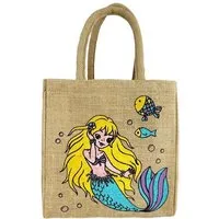 Domelo Domelo Kinder Handtasche Mädchen Jute Tasche klein Meerjungfrau Schultertasche – Produktbild 1 von 1
