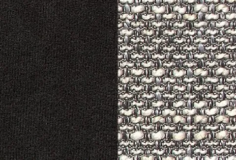DOMO collection Ecksofa TREVISO viele Bezüge, auch in Cord, L-Form, 267x178 cm, wahlw. mit Bettfunktion, inkl. Zierkissen, Unser Dauertiefpreis, Schwarz|silberfarben, – Produktbild 4 von 5