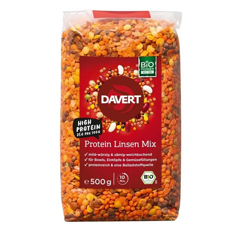 Davert Davert Hülsenfrüchte Protein Linsen Mix 500g – Produktbild 1 von 1