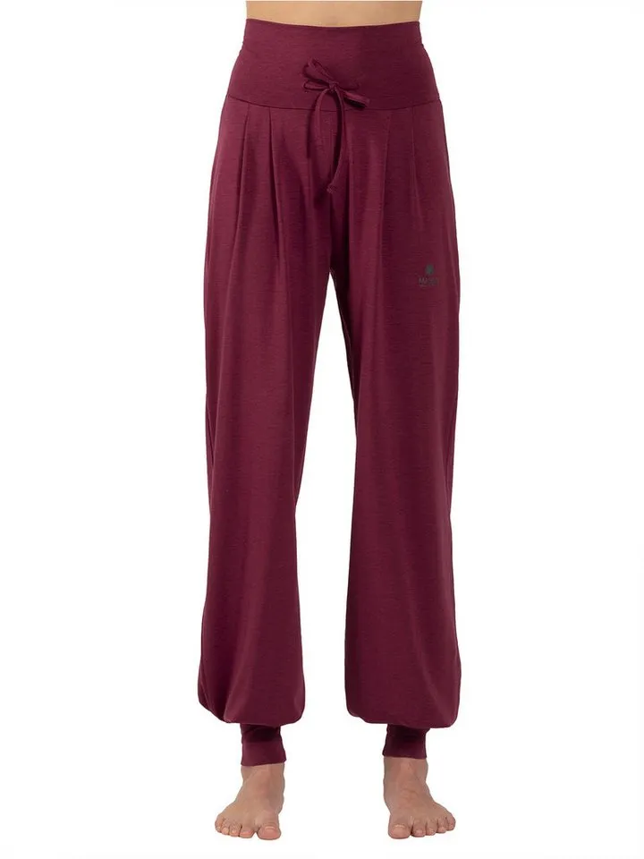 Magadi Magadi Yogahose Florence aus weichem Naturmaterial, Rot, – Produktbild 1 von 5