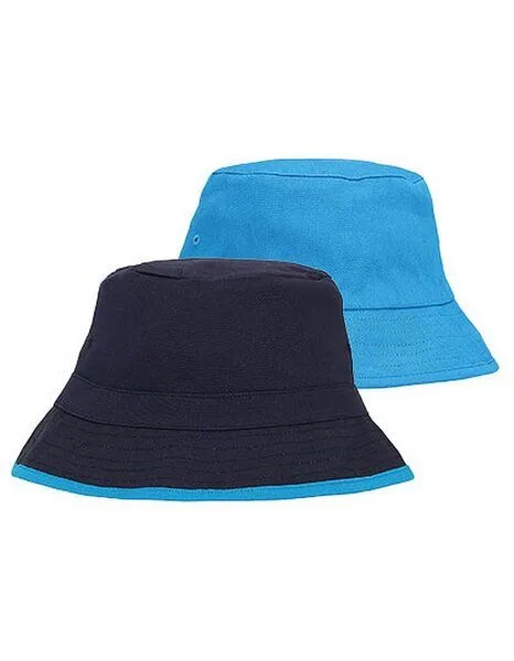 Neutral Neutral Wende Sonnenhut Bucket Hat Fischerhut Damen / Herren Anglerhut, Navy/sapphire, – Produktbild 2 von 2