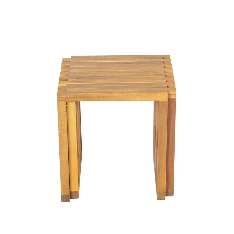 Hocker ausziehbar ca. 40/68x34xH: 42 cm, Braun, – Produktbild 1 von 1