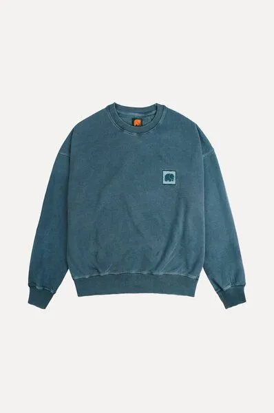 Trendsplant Trendsplant Women's Espliego Pigment Oversized Sweatshirt Elm Green, Grün, – Produktbild 2 von 3