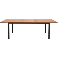 Gartentisch 'Barcelona' 180/240 x 100 cm, schwarz – Produktbild 1 von 1