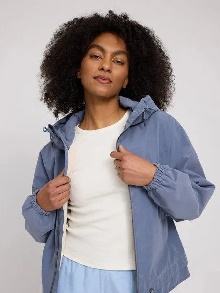 Mazine Mazine Leichte Übergangsjacke Layer Look Light - aus recyceltem Polyester, Slate blue (blau), – Produktbild 3 von 4