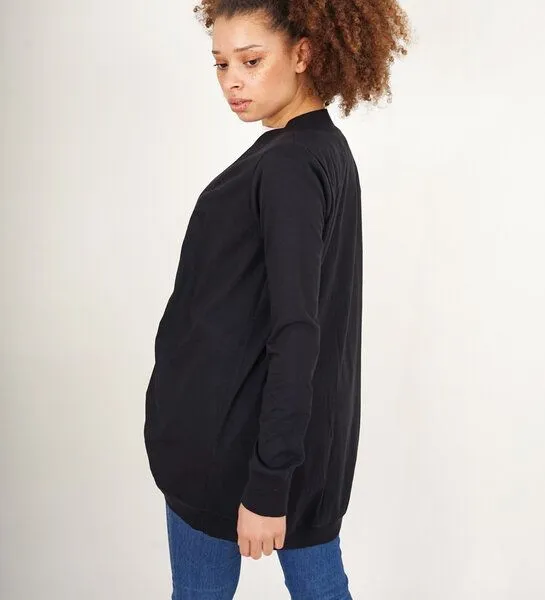 Lena Schokolade Lena Schokolade Jäckchen Lang aus Bio-Jersey, Schwarz, – Produktbild 4 von 4