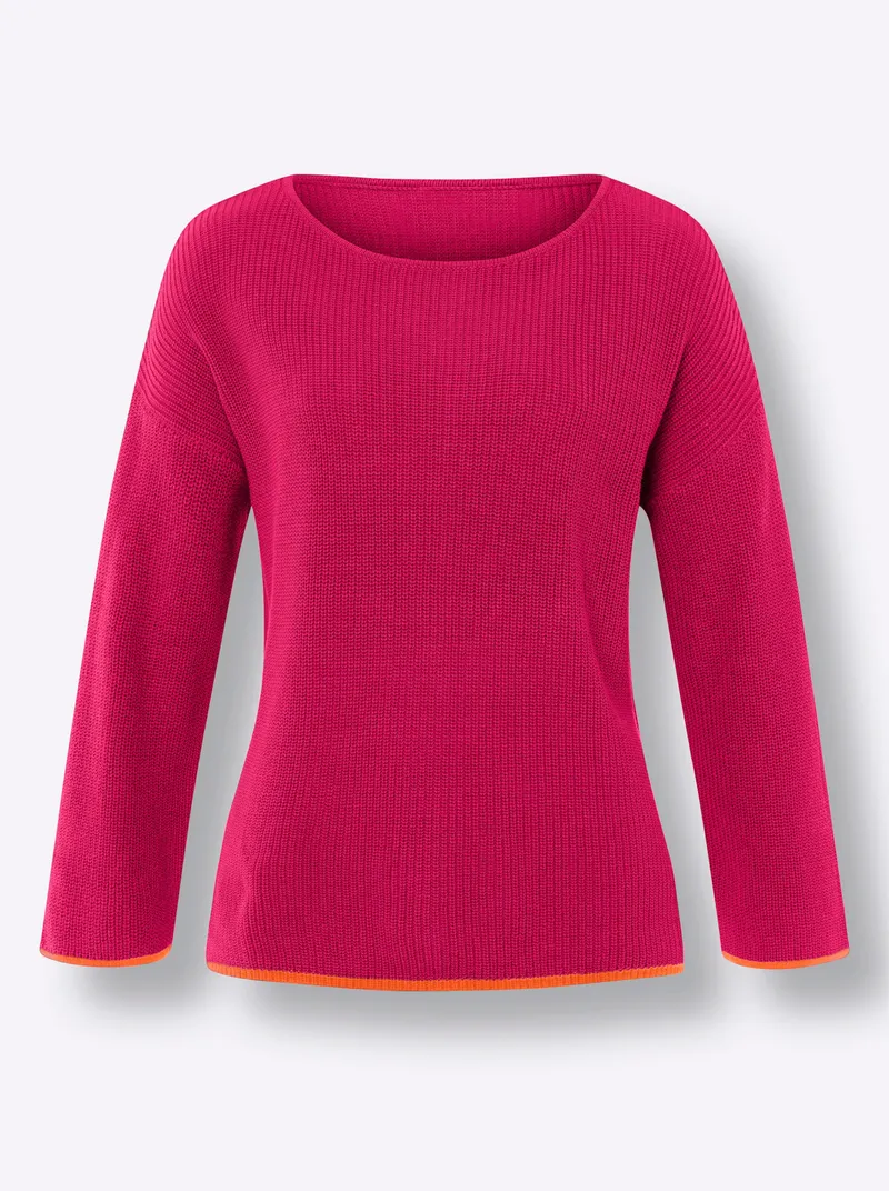 heine Strickpullover pink, Pink, – Produktbild 1 von 2