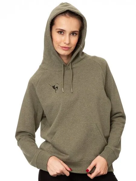 FellHerz FellHerz Damen Hoodie Balance heather khaki – Produktbild 5 von 5