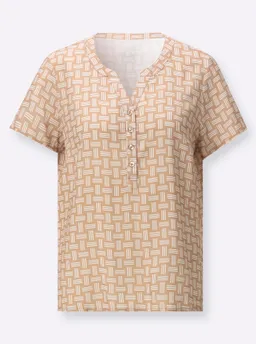 Witt Druckbluse camel-ecru-bedruckt – Produktbild 1 von 1