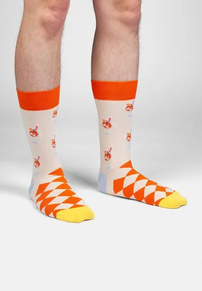 DillySocks DillySocks Socken „Summer Snacks“, Rot türkis petrol orange beige, – Produktbild 2 von 4