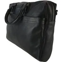 manbefair manbefair LAPTOPTASCHE JOAN Leder, Schwarz, – Produktbild 1 von 1