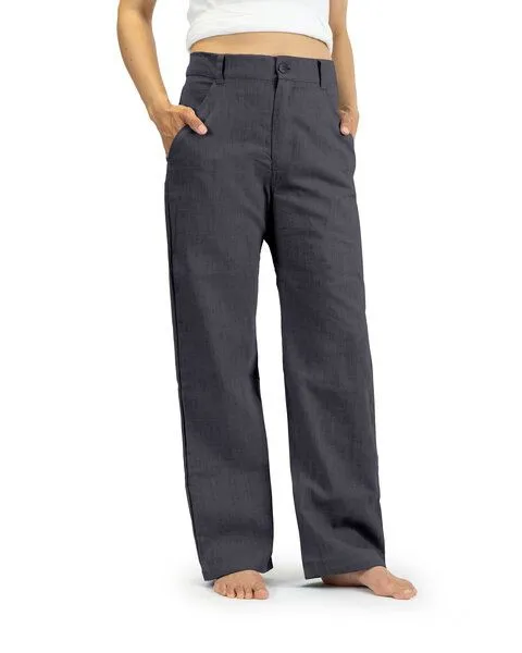 SCHAZAD Leinenhose APPROVAL von SCHAZAD, Anthrazit, – Produktbild 2 von 3