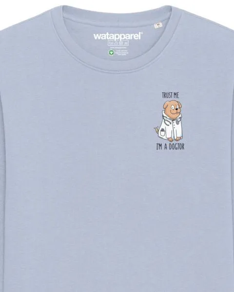 watapparel watapparel Sweatshirt Unisex Dogtor, Serene blue, – Produktbild 3 von 3