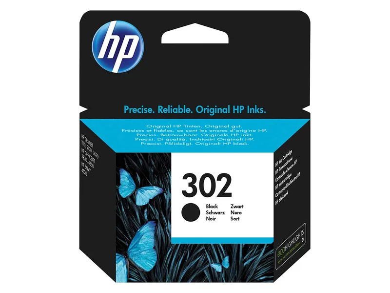 Hewlett Packard hp Druckkopf F6U66AE, Nr. 302 schwarz – Produktbild 1 von 1