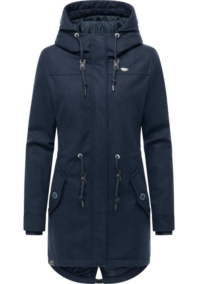 ragwear ragwear Wintermantel Ellba Coat A YOUMODO Warmer Damen Winterparka mit großer Kapuze, Blau, – Produktbild 2 von 4
