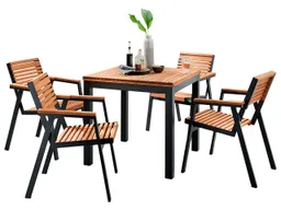 Rondo Gartenmöbel-Set 'Berrissimo', 5-teilig, 4 Sessel, 1 Tisch – Produktbild 1 von 1