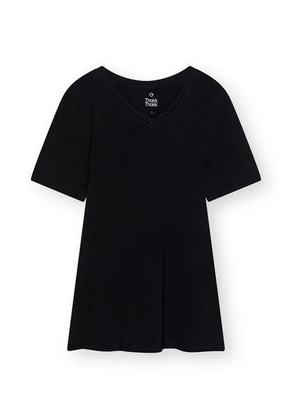 THOKKTHOKK ThokkThokk Herren T-Shirt SLIM V-NECK TT144, Black, – Produktbild 1 von 1